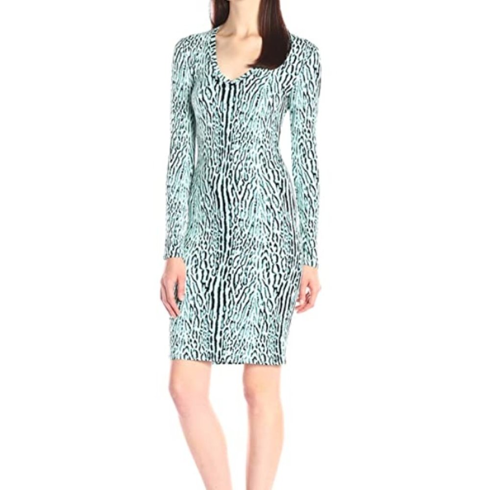 BCBG TORI V-NECK DRESS